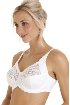 Camille White Lace Non Padded Underwired Bra -Camille Sales Store camille white lace non padded underwired bra p333 1721 medium