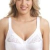 Camille White Non Wired Floral Satin Half Cup Bra -Camille Sales Store camille white non wired floral satin half cup bra p2433 11794 medium