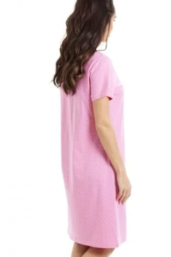 Camille White Polka Dot Delicious Cupcake Motif Pink Cotton Nightdress -Camille Sales Store camille white polka dot delicious cupcake motif pink cotton nightdress p2881 17332 medium
