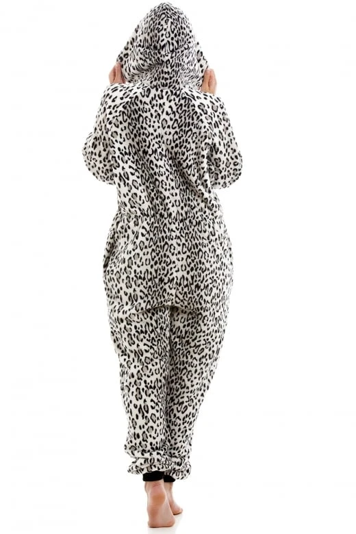 Camille Camille Womens Animal Print Soft Fleece Onesies 5 Camille Camille Womens Animal Print Soft Fleece Onesies - Image 3