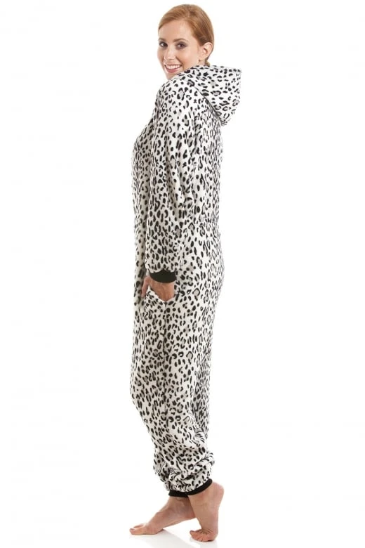 Camille Camille Womens Animal Print Soft Fleece Onesies 6 Camille Camille Womens Animal Print Soft Fleece Onesies - Image 4