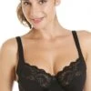 Camille Womens Black Underwired Lace Full Cup Bra -Camille Sales Store camille womens black underwired lace full cup bra p365 1751 medium