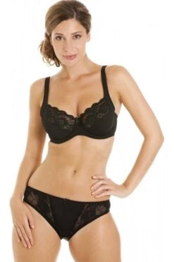 Camille Womens Black Underwired Lace Full Cup Bra -Camille Sales Store camille womens black underwired lace full cup bra p365 1759 medium