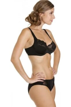 Camille Womens Black Underwired Lace Full Cup Bra -Camille Sales Store camille womens black underwired lace full cup bra p365 1761 medium