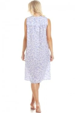 Camille Womens Blue Floral Sleeveless Nightdress 9 Camille Womens Blue Floral Sleeveless Nightdress -Camille Sales Store camille womens blue floral sleeveless nightdress p3576 41069 medium