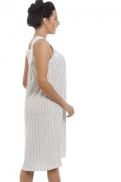 Camille Womens Blue & Grey Pinstriped Sleeveless Nightdress -Camille Sales Store camille womens blue grey pinstriped sleeveless nightdress p3122 41503 medium