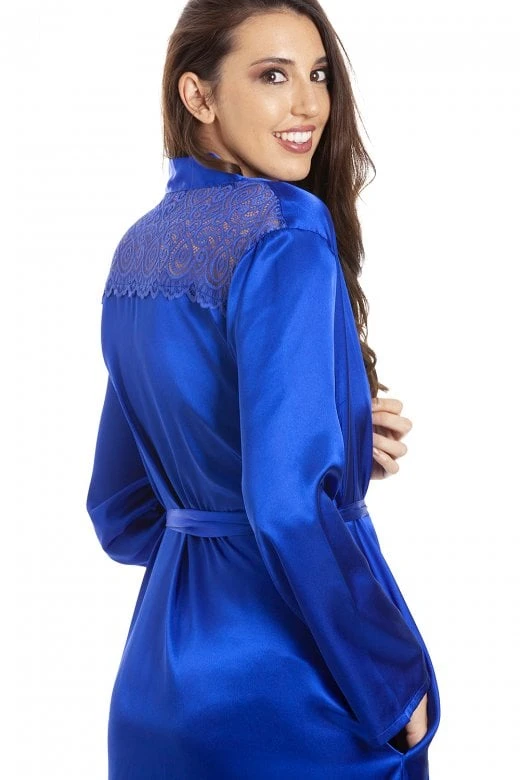 Camille Camille Womens Blue Long Satin Wraps 7 Camille Camille Womens Blue Long Satin Wraps - Image 5