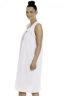 Camille Camille Womens Blue Polka Dot White Sleeveless Nightdress -Camille Sales Store camille womens blue polka dot white sleeveless nightdress p3797 47957 medium