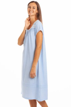 Camille Womens Blue Short Sleeve White Polka Dot Nightdress 12 Camille Womens Blue Short Sleeve White Polka Dot Nightdress -Camille Sales Store camille womens blue short sleeve white polka dot nightdress p3879 59225 medium