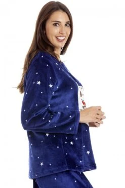 Camille Womens Blue Supersoft Fleece Sloth Character Pyjama Set -Camille Sales Store camille womens blue supersoft fleece sloth character pyjama set p3510 36471 medium