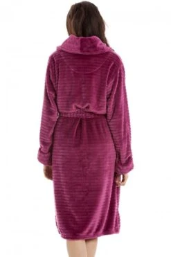 Camille Camille Womens Burgundy Supersoft Charlotte Bathrobe -Camille Sales Store camille womens burgundy supersoft charlotte bathrobe p3477 35933 medium