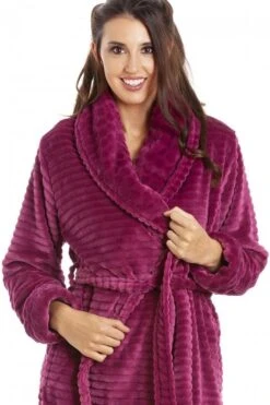 Camille Camille Womens Burgundy Supersoft Charlotte Bathrobe -Camille Sales Store camille womens burgundy supersoft charlotte bathrobe p3477 35939 medium