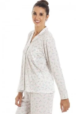 Camille Womens Classic Jersey Long Sleeve Ivory Pyjama Set -Camille Sales Store camille womens classic jersey long sleeve ivory pyjama set p3784 47848 medium