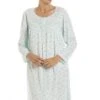 Camille Womens Classic Jersey Long Sleeve Mint Green Floral Nightdress -Camille Sales Store camille womens classic jersey long sleeve mint green floral nightdress p3788 47865 medium