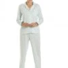 Camille Womens Classic Jersey Long Sleeve Mint Green Pyjama Set -Camille Sales Store camille womens classic jersey long sleeve mint green pyjama set p3786 47855 medium