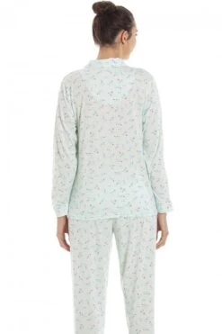Camille Womens Classic Jersey Long Sleeve Mint Green Pyjama Set -Camille Sales Store camille womens classic jersey long sleeve mint green pyjama set p3786 47856 medium