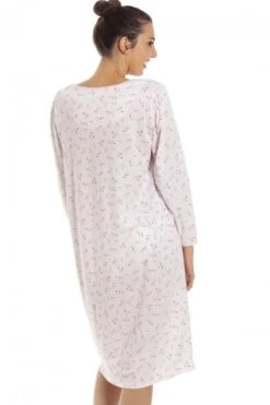 Camille Womens Classic Jersey Long Sleeve Pink Floral Nightdress -Camille Sales Store camille womens classic jersey long sleeve pink floral nightdress p3787 47864 medium