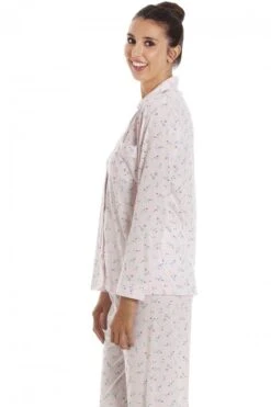Camille Womens Classic Jersey Long Sleeve Pink Pyjama Set -Camille Sales Store camille womens classic jersey long sleeve pink pyjama set p3785 47853 medium
