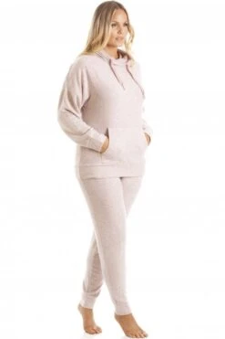 Camille Womens Comfy Fit Pink Marl Hacci Pyjama Set -Camille Sales Store camille womens comfy fit pink marl hacci pyjama set p3636 43877 medium