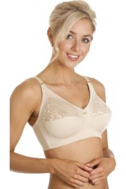 Camille Womens Cotton Comfort Non Wire Beige Bra -Camille Sales Store camille womens cotton comfort non wire beige bra p955 2560 medium