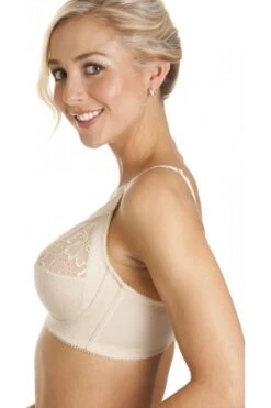 Camille Womens Cotton Comfort Non Wire Beige Bra -Camille Sales Store camille womens cotton comfort non wire beige bra p955 2561 medium