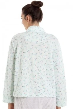 Camille Womens Floral Button Mock Quilt Bed Jacket Mint -Camille Sales Store camille womens floral button mock quilt bed jacket mint p3750 46708 medium