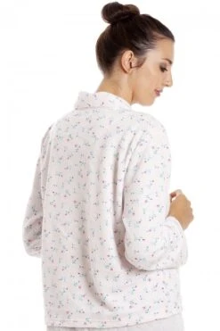 Camille Womens Floral Button Mock Quilt Bed Jacket Pink -Camille Sales Store camille womens floral button mock quilt bed jacket pink p3751 46728 medium