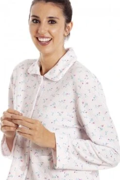 Camille Womens Floral Button Mock Quilt Bed Jacket Pink -Camille Sales Store camille womens floral button mock quilt bed jacket pink p3751 46736 medium