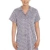 Camille Camille Womens Floral Navy Printed Satin Nightshirt -Camille Sales Store camille womens floral navy printed satin nightshirt p4028 73792 medium
