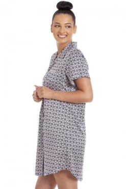 Camille Camille Womens Floral Navy Printed Satin Nightshirt 10 Camille Camille Womens Floral Navy Printed Satin Nightshirt -Camille Sales Store camille womens floral navy printed satin nightshirt p4028 73810 medium