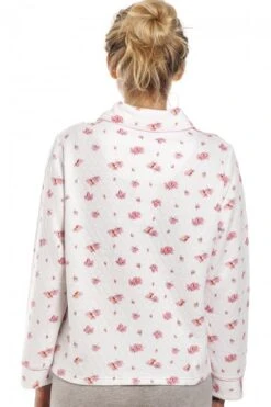 Camille Womens Floral Print Ivory Mock Quilt Bed Jacket -Camille Sales Store camille womens floral print ivory mock quilt bed jacket p3923 57696 medium