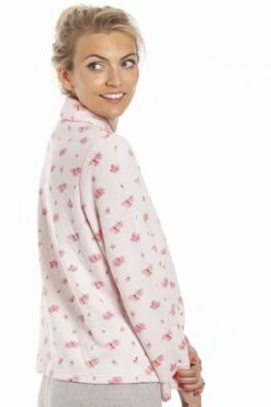 Camille Womens Floral Print Pink Mock Quilt Bed Jacket -Camille Sales Store camille womens floral print pink mock quilt bed jacket p3892 57693 medium