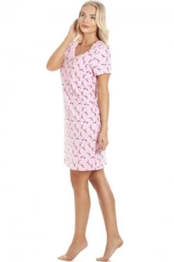 Camille Womens Floral Print Pink Nightdress -Camille Sales Store camille womens floral print pink nightdress p2233 41659 medium