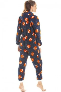 Camille Camille Womens Fox Print Soft Fleece Onesies -Camille Sales Store camille womens fox print soft fleece onesies p3647 43742 medium