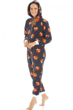 Camille Camille Womens Fox Print Soft Fleece Onesies -Camille Sales Store camille womens fox print soft fleece onesies p3647 43750 medium