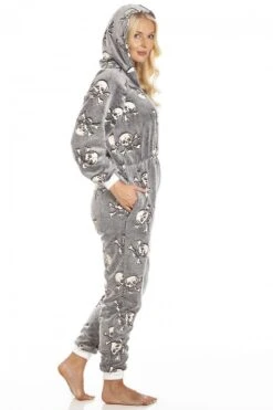 Camille Camille Womens Glow In The Dark Skull Onesie -Camille Sales Store camille womens glow in the dark skull onesie p3961 60279 medium