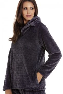 Camille Camille Womens Graphite Spot Pyjama Set -Camille Sales Store camille womens graphite spot pyjama set p3470 35866 medium