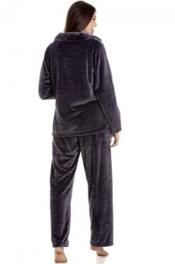Camille Camille Womens Graphite Striped Pyjama Set -Camille Sales Store camille womens graphite striped pyjama set p3473 35890 medium