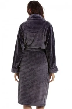 Camille Camille Womens Graphite Supersoft Charlotte Bathrobe -Camille Sales Store camille womens graphite supersoft charlotte bathrobe p3476 35918 medium