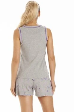 Camille Womens Grey Cat Print Short Pyjama Set -Camille Sales Store camille womens grey cat print short pyjama set p3770 49673 medium