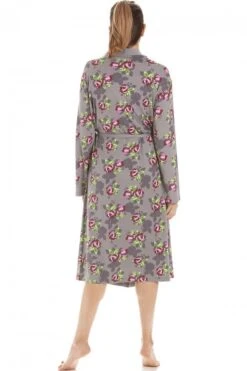 Camille Womens Grey Floral Print Spandex Knee Length Wrap -Camille Sales Store camille womens grey floral print spandex knee length wrap p3633 43347 medium