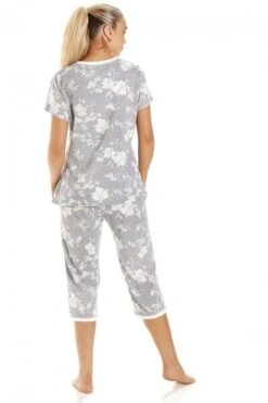 Camille Womens Grey Lightweight White Floral Capri Pyjama Set 11 Camille Womens Grey Lightweight White Floral Capri Pyjama Set -Camille Sales Store camille womens grey lightweight white floral capri pyjama set p3721 49717 medium
