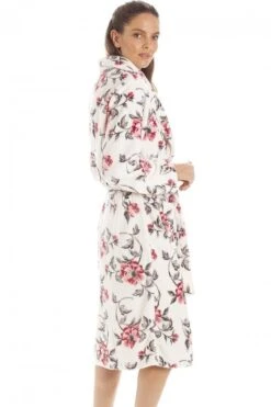 Camille Womens Ivory Floral Katie Bathrobe 9 Camille Womens Ivory Floral Katie Bathrobe -Camille Sales Store camille womens ivory floral katie bathrobe p3623 43149 medium