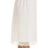 Camille Womens Ivory Lace Hemline 26'' Half Slip Under Skirt