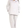 Camille Camille Womens Light Grey Striped Pyjama Set -Camille Sales Store camille womens light grey striped pyjama set p3474 35892 medium