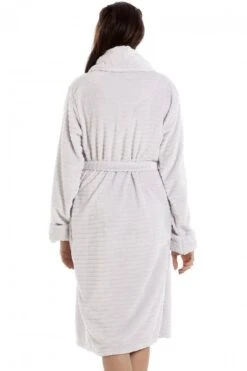 Camille Camille Womens Light Grey Supersoft Charlotte Bathrobe -Camille Sales Store camille womens light grey supersoft charlotte bathrobe p3478 35948 medium
