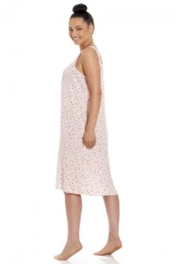 Camille Womens Light Pink Knee Length Chiffon Chemise -Camille Sales Store camille womens light pink knee length chiffon chemise p3836 52371 medium