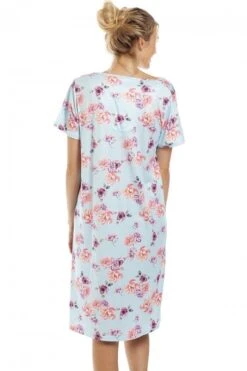 Camille Womens Lightweight Floral Print Nightdress Light Blue Floral -Camille Sales Store camille womens lightweight floral print nightdress light blue floral p3995 65172 medium