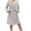 Camille Womens Lightweight Hooded Dressing Gown Grey -Camille Sales Store camille womens lightweight hooded dressing gown grey p3731 46344 medium