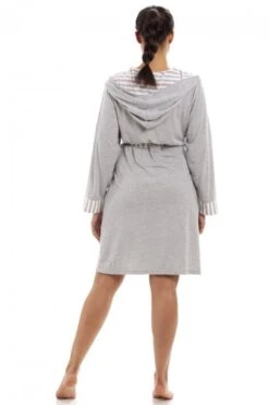 Camille Womens Lightweight Hooded Dressing Gown Grey -Camille Sales Store camille womens lightweight hooded dressing gown grey p3731 46350 medium